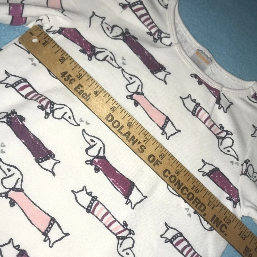 GYMBOREE dachshund dog print long sleeve size 5T